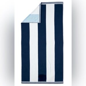 COPY - Lands' End Rugby Stripe Reversible Beach Towel